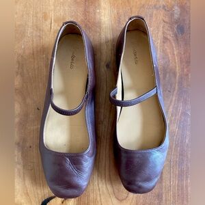 Madewell Greta Ballet Flat in Dark Brown, size 7
